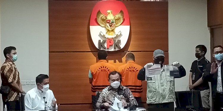Ketua KPK Firli Bahuri mengumumkan penetapan tersangka oknum penyidik KPK dan Walikota Tanjungbalai dan seorang pengacara/RMOL