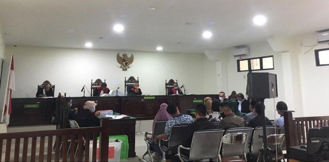 Persidangan Bambang Rudiansyah Mantan Bendahara Polres Lebong/RMOLBengkulu