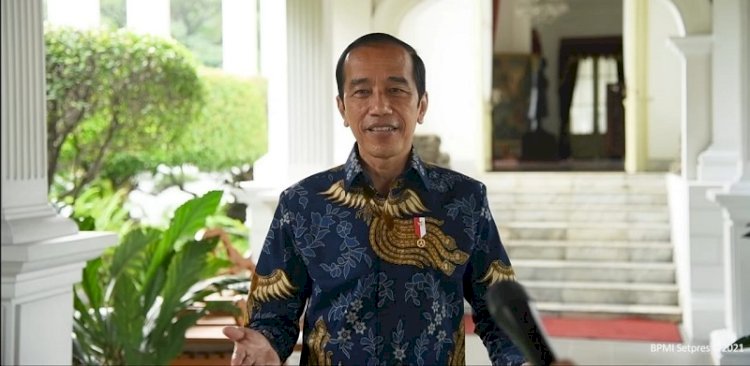 Presiden Joko Widodo saat menanggapi kritik Badan Eksekutif Mahasiswa Universitas Indonesia (BEM UI) berupa meme