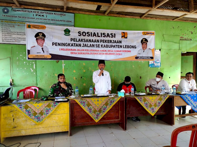 Sosialisasi Pelaksanaan Pekerjaan Peningkatan Jalan di Kecamatan Amen/RMOLBengkulu
