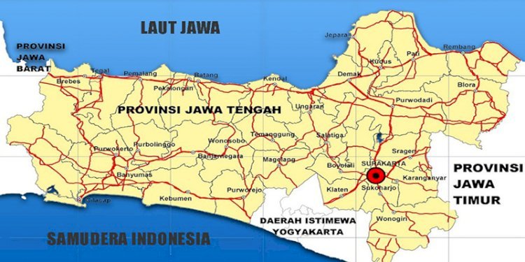 Peta Jawa Tengah/lst