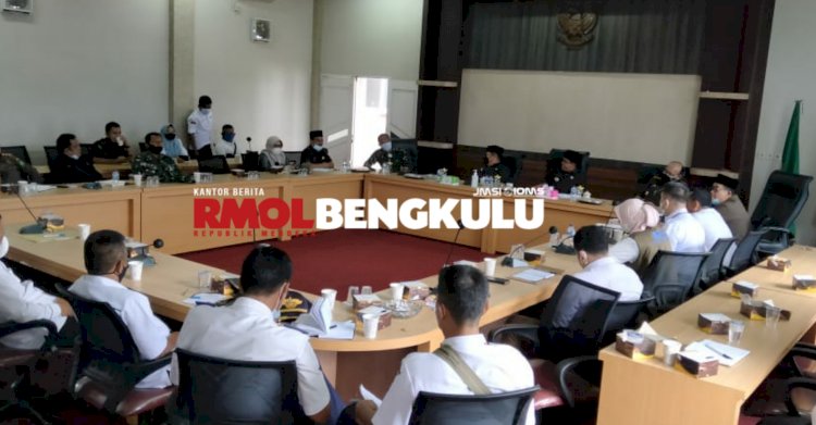 Rapat Tim Satgas Penanganan Covid-19 Kabupaten Lebong, di Gedung Graha Bina Praja, Rabu (4/8)/RMOLBengkulu