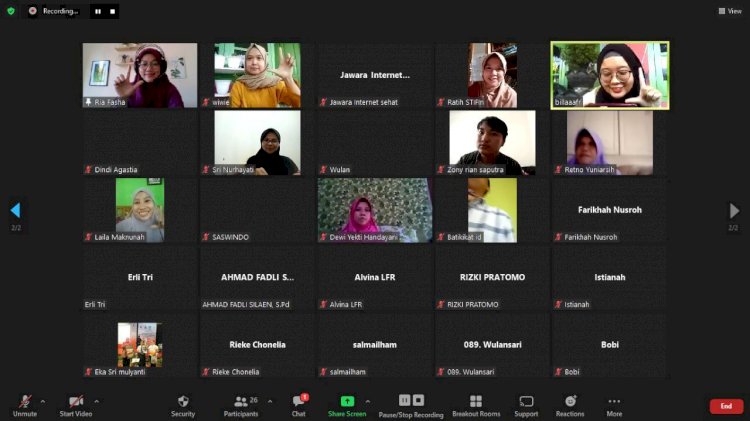 Tangkapan layar webinar Jawara Indonesia Sehat /RMOLBengkulu