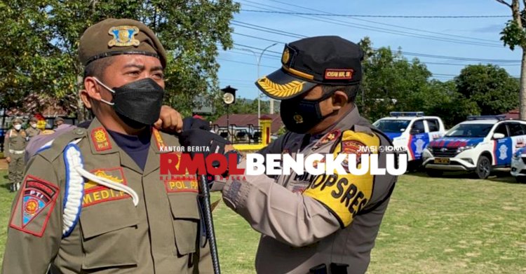 Apel gelar pasukan Ops Nala di Mapolres Lebong/RMOLBengkulu