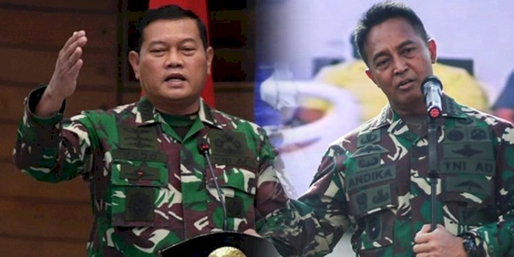 KSAL Laksamana Yudo Margono dan KSAD Jenderal Andika Perkasa/RMOL