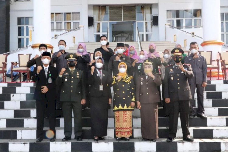 Wabup, Wasri Poto bersama usai upacara peringatan HUT Ke-53 Provinsi Bengkulu/RMOLBengkulu