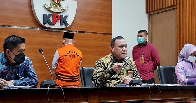 Ketua KPK Firli Bahuri saat menyampaikan keterangan pers penahanan Bupati Hulu Sungai Utara Abdul Wahid/RMOL
