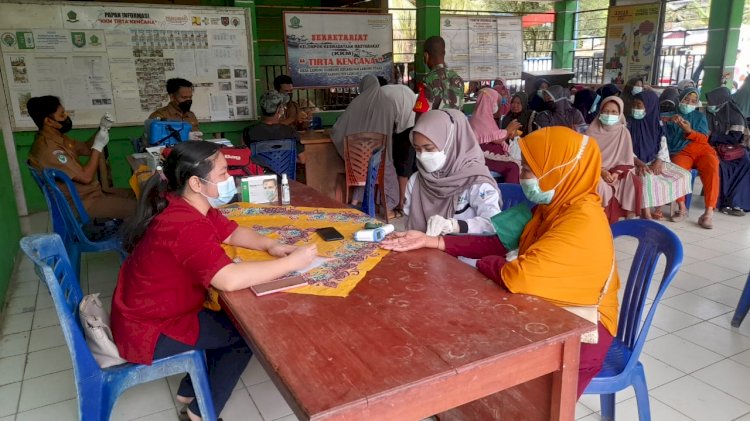 Proses vaksinasi di Desa Lebong Tambang/RMOLBengkulu
