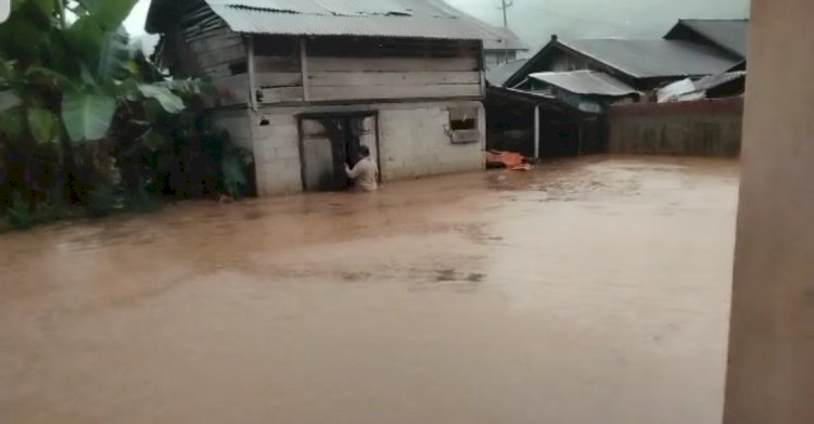 Rumah Warga di Desa Kampung Muara Aman, terendam banjir/RMOLBengkulu