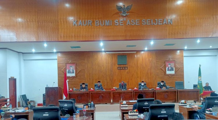  Paripurna, tentang Anggaran Pendapatan Dan Belanja Daerah Kabupaten Kaur, Tahun Anggaran 2022