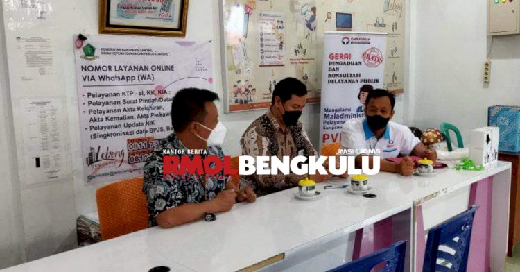 Tim Ombudsman RI Perwakilan Bengkulu membuka posko pengaduan di Kantor Didukcapil Lebong/RMOLBengkulu
