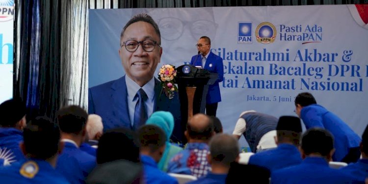 Ketua Umum Partai Amanat Nasional (PAN) Zulkifli Hasan saat Silaturahmi Akbar Bacaleg PAN se-Indonesia/Net
