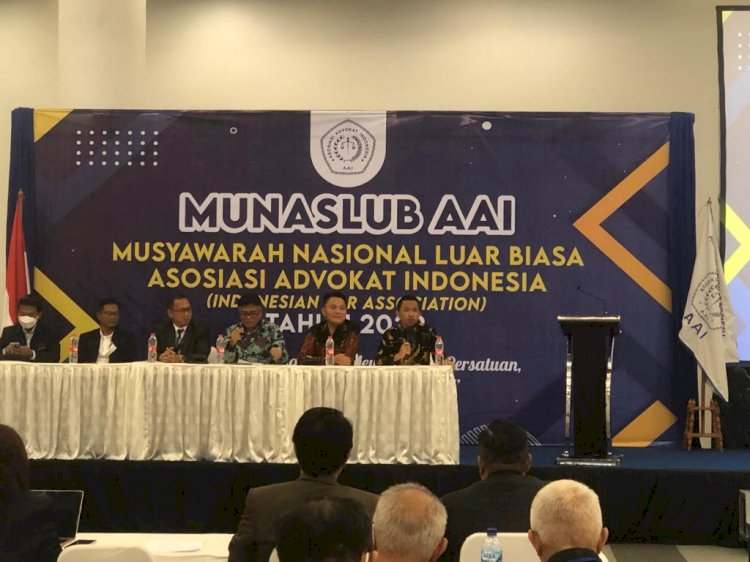 Musyawarah Nasional Luar Biasa (Munaslub) AAI yang digelar 18-19 Juni 2022 di Sentul International Convention Center Bogor Jawa Barat/Ist