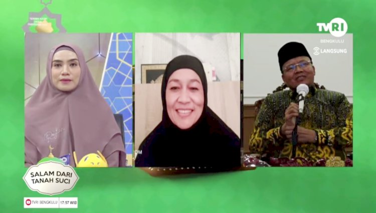 Gubernur Bengkulu Rohidin Mersyah menyapa jamaah haji asal Bengkulu secara virtual, yang saat ini telah menyelesaikan ibadah umroh wajib, Kamis (23/6).
