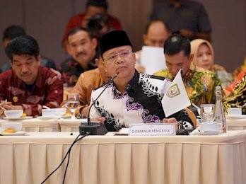 Gubernur Bengkulu Rohidin Mersyah yang hadir pada acara Rapat Koordinasi (Rakor) Gubernur se-Sumatra 2022/RMOLBengkulu