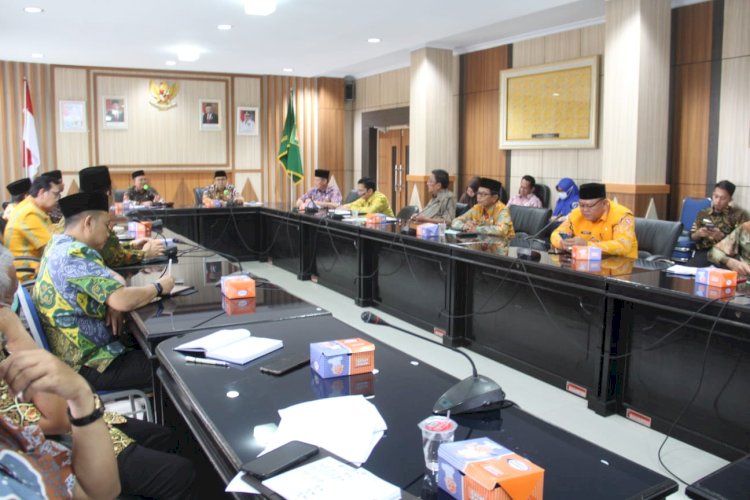 Rapat Koordinasi Bidang Kelautan dan Perikanan Kabupaten/Kota Provinsi Bengkulu, di Ruang Pola Provinsi Bengkulu, Kamis (15/9)/MC