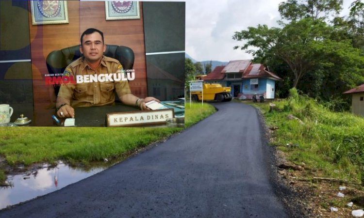 Jalan di Desa Bungin Kecamatan Bingin Kuning, yang awalnya tanah dan kerikil sekarang berubah menjadi hotmix/RMOLBengkulu