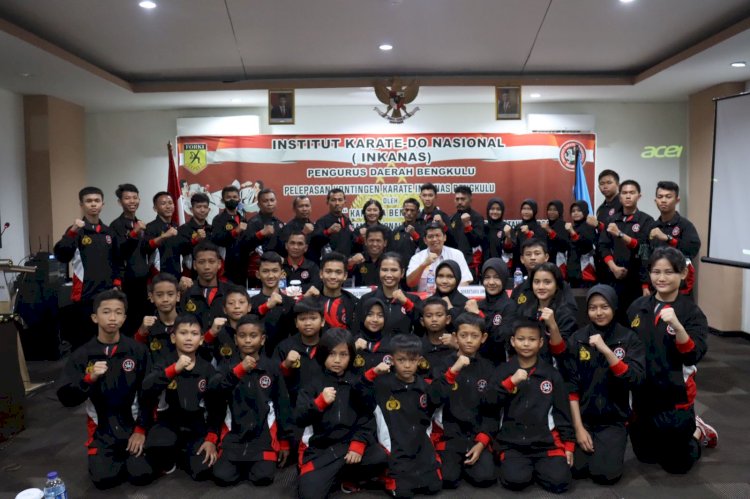 Pelepasan atlet karateka di Bengkulu/Humas Polda
