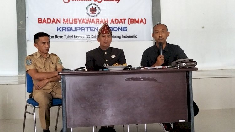 Konferensi pers di Sekretariat BMA Kabupaten Lebong, Selasa (4/9) sekitar pukul 10.09 WIB/RMOLBengkulu
