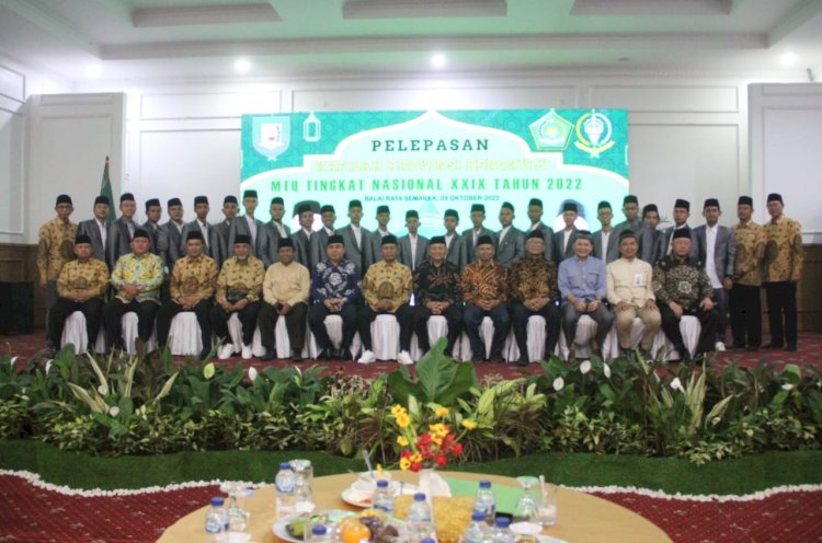 Pelepasan Kafilah Provinsi Bengkulu pada Kegiatan MTQ Tingkat Nasional XXIX Tahun 2022 Kalimantan Selatan/MC