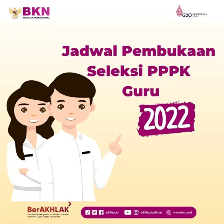 Banner Jadwal Seleksi P3K Guru 2022/Ist