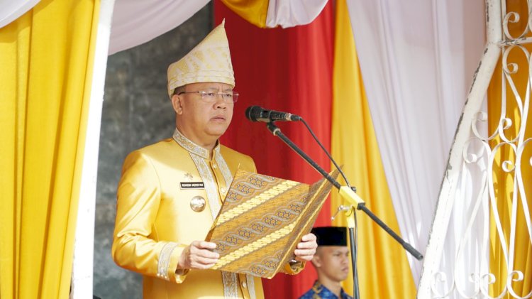 Gubernur Bengkulu, Rohidin Mersyah saat menyampaikan sambutan/MC