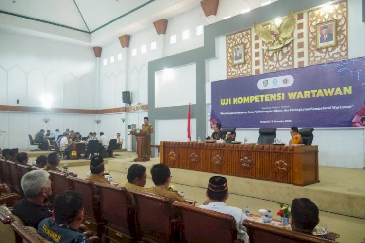 72 Wartawan Ikut Uji Kompeten di Provinsi Bengkulu/MC