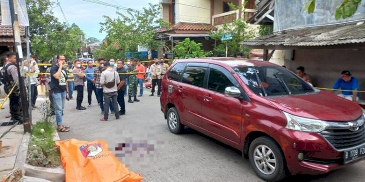TKP pembunuhan sopir taksi online di Cimanggis, Depok, Jawa Barat oleh Bripda HS anggota Densus 88 Antiteror Mabes Polri/Net