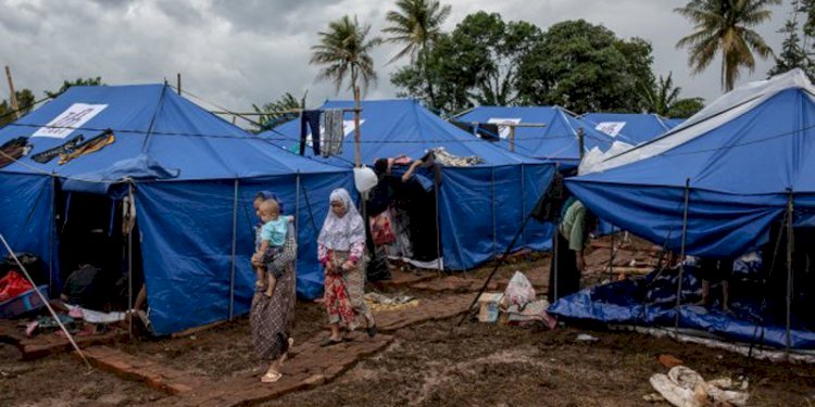 Tenda pengungsi gempa di Cianjur/Net
