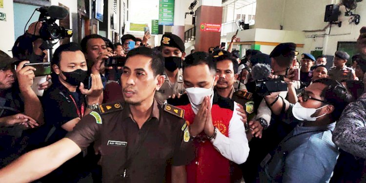 Ricky Rizal saat menjalani sidang pembacaan vonis kasus pembunuhan berecana Brigadir Yosua Hutabarat di PN Jakarta Selatan/RMOL