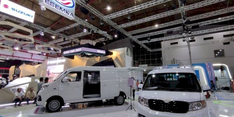 Mobil Esemka terpampang di Indonesia International Motor Show (IIMS) 2023/Net