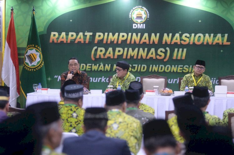 Rapat Pimpinan Nasional (Rapimnas) III Dewan Masjid Indonesia (DMI) di kantor pusat DMI di Jalan Matraman Raya, Jakarta Timur/Ist 