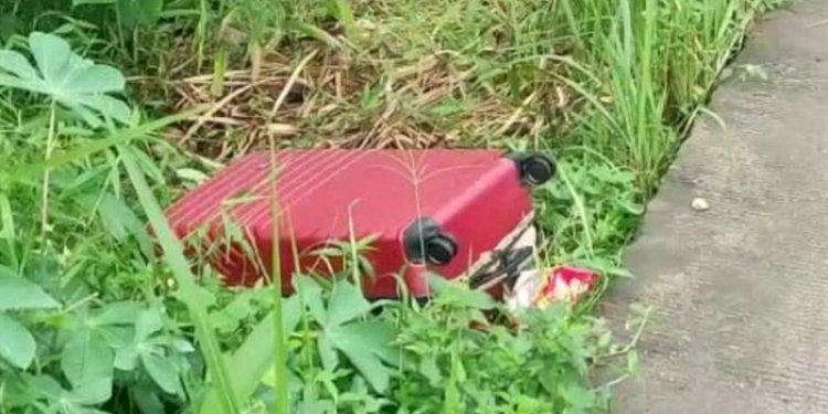  Koper merah berisi mayat yang ditemukan di Bogor pada Rabu (14/3)/Net