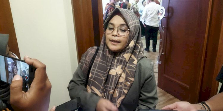 Anggota Bawaslu RI, Lolly Suhenty saat ditemui di Hotel Grand Sahid Jaya, Jalan Jenderal Sudirman, Jakarta Pusat, Sabtu (25/3)/RMOL