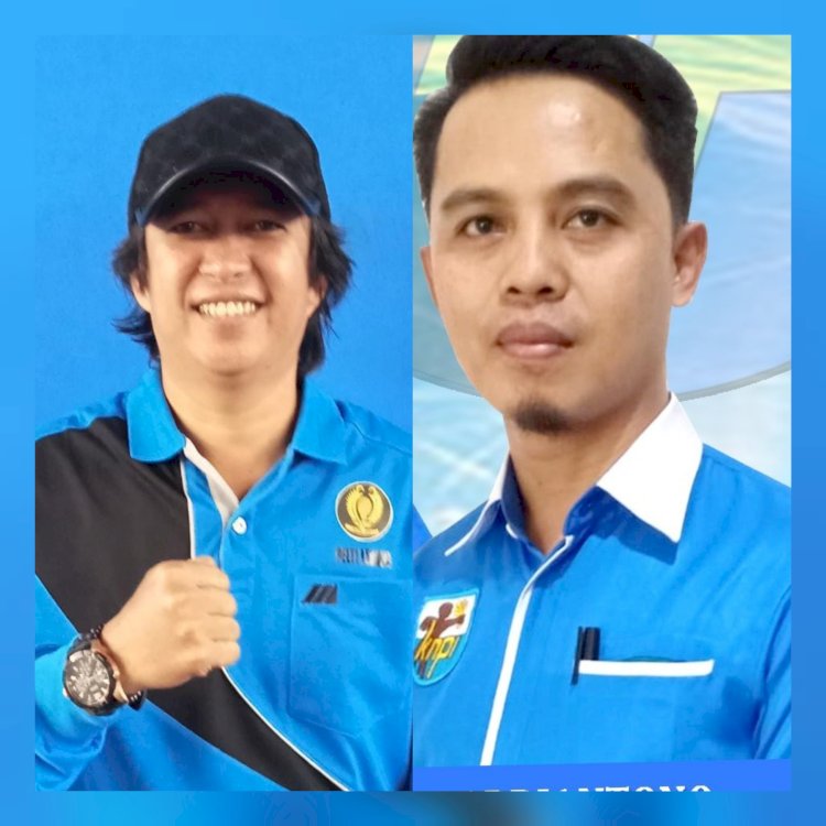 Ketua KONI Kabupaten Lebong, Deston Nusantara (Kiri), dan Ketua DPD KNPI Kabupaten Lebong, Apriantono (kanan)/Ist