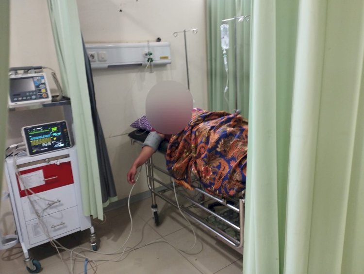 Armarhuma S-I saat dirawat diruang ICU Rumah Sakit Gading Medika/Ist