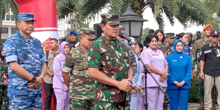 Panglima TNI, Laksamana Yudo Margono di Markas Besar TNI, Cilangkap, Jakarta Timur, Kamis (13/4)/RMOL