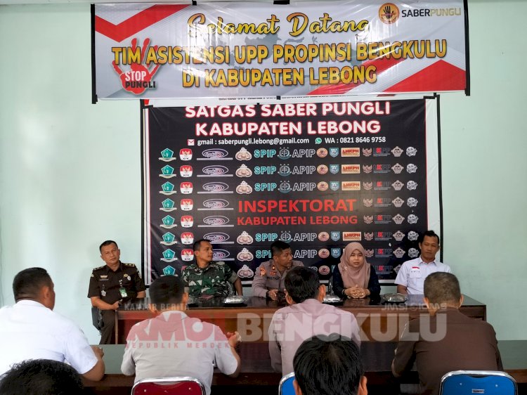 Tim Asistensi UPP Provinsi saat memberikan arahan kepada Satgas Saber Pungli Kabupaten Lebong/RMOLBengkulu