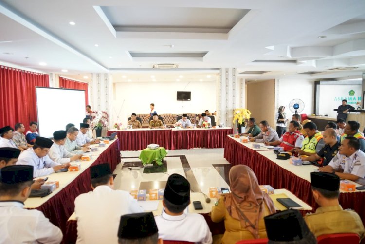 Rapat finalisasi pelaksanaan haji di Asrama Haji Provinsi Bengkulu, Selasa (6/6)/MC