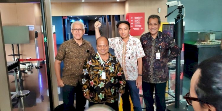 Dari kiri Dadang Trisasongko, Yunus Husein, Bambang Harymurti, Pahala Nainggolan/RMOL