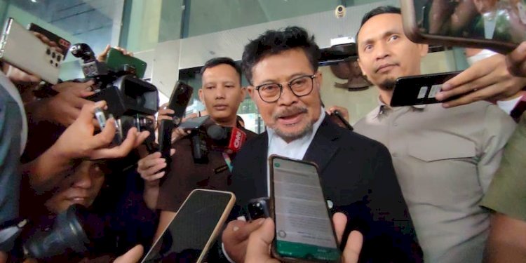 Menteri Pertanian (Mentan), Syahrul Yasin Limpo (SYL) usai diperiksa KPK/RMOL