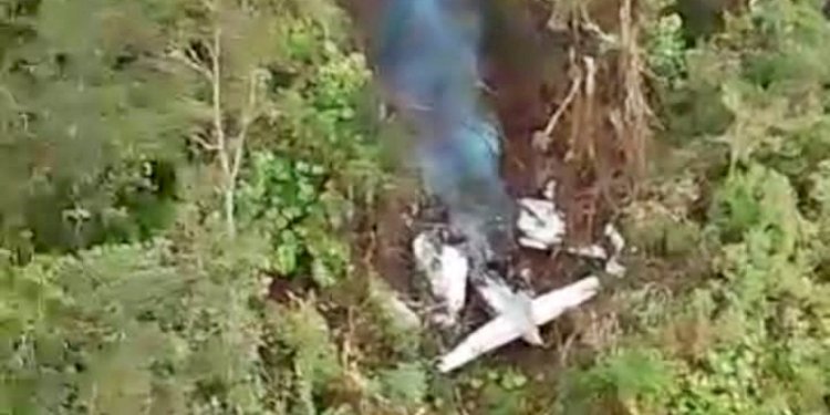 Titik jatuh pesawat Gran Caravan milik PT Semuwa Aviasi Mandiri atau SAM Air jenis Cessna 208 Caravan 675 PK-SMW/Ist