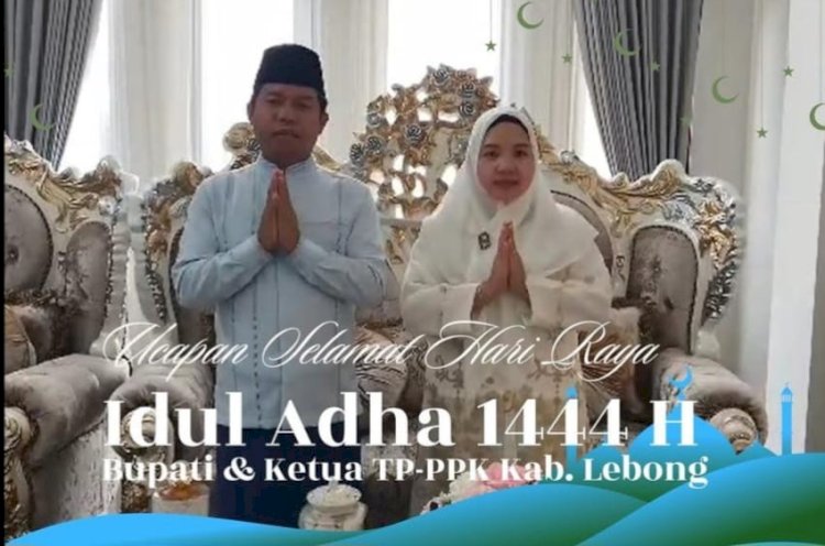 Bupati Lebong, Kopli Ansori beserta istri menyampaikan selamat Idul Adha 1444 H/Ist