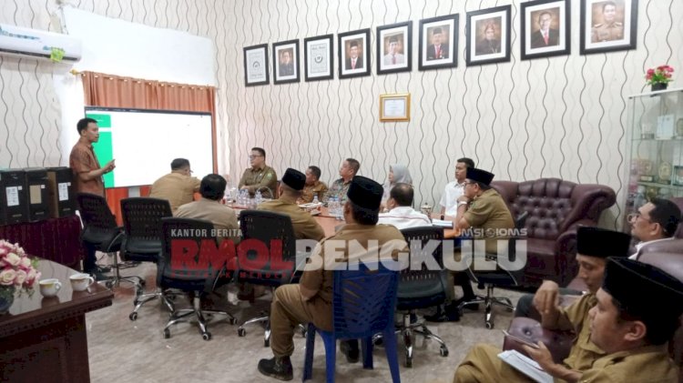 Perwakilan Balai Prasarana Permukiman Wilayah (BPPW) Provinsi Bengkulu, saat melakukan pemaparan di Kantor Bappeda Lebong/RMOLBengkulu