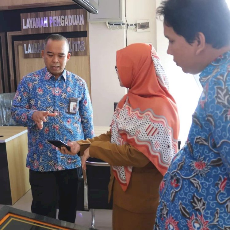 Kepala Perwakilan Ombudsman RI Bengkulu, Herdi Puryanto saat nengunjungi MPP Perigo Agung Kabupaten Lebong/Ist