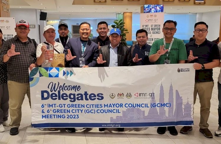 Rombongan delegasi Indonesia asal Lebong saat tiba di Malaysia/Ist