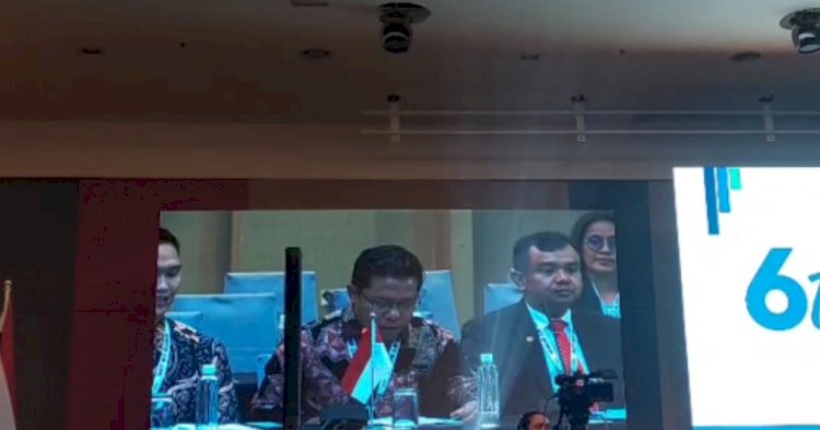 Bupati Lebong, Kopli Ansori saat menyampaikan sambutan sebagai Ketua Delegasi dari Indonesia di Ipoh Malaysia/RMOLBengkulu