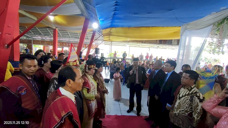 Bupati Lebong, Kopli Ansori saat menjadi tamu kehormatan di Kota Bengkulu/RMOLBengkulu