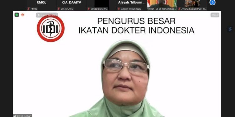 Ketua Satgas Covid Pengurus Besar (PB) IDI, ?Prof DR Dr Erlina Burhan/Repro