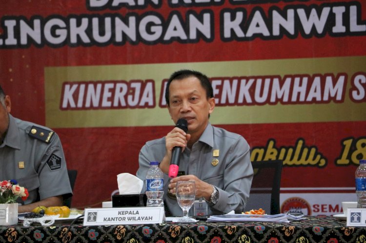 Kepala Kantor Wilayah Kemenkumham Bengkulu, Santosa/rmolbkl.